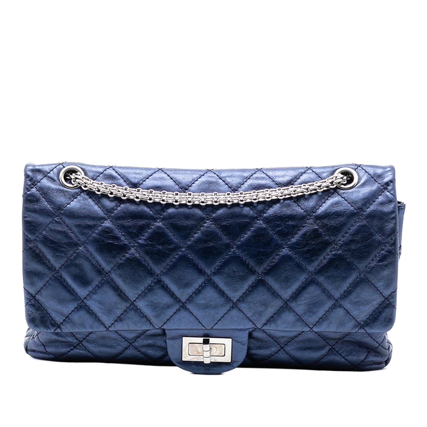 Chanel Metallic Quilted Aged Calfskin Reissue 2.55 Double Flap 227