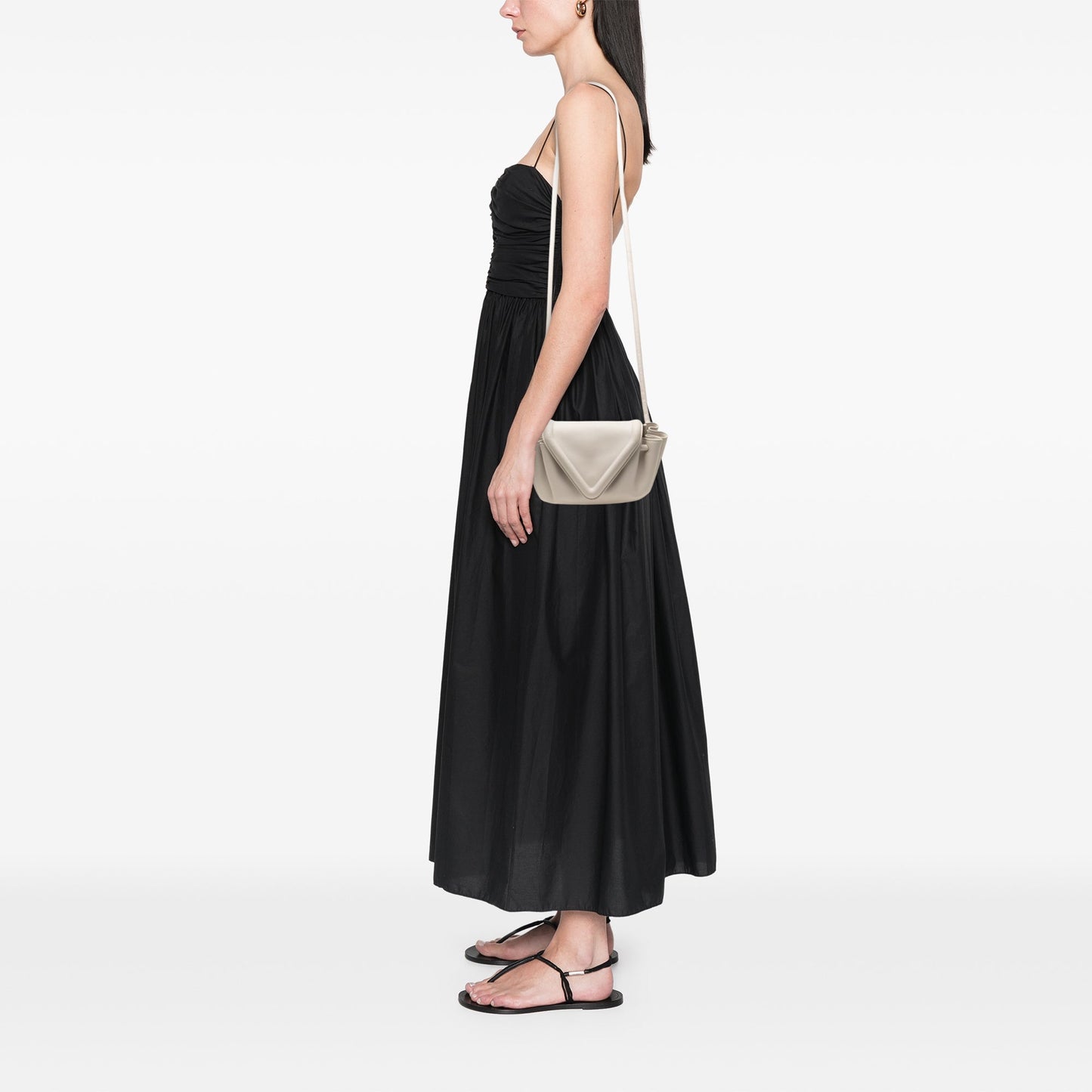 Bottega Veneta Small Lambskin Beak Crossbody