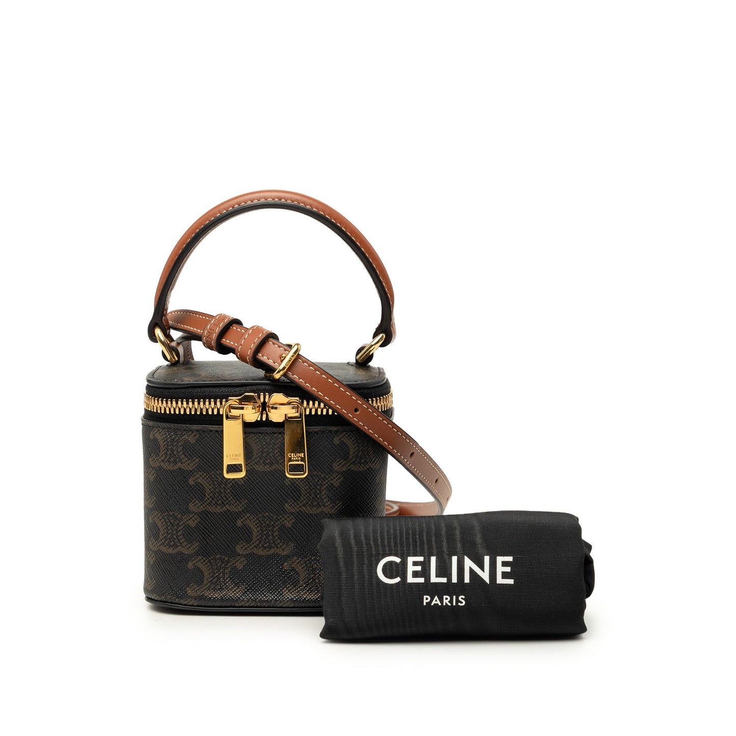 Celine Mini Triomphe Coated Canvas Vanity Case