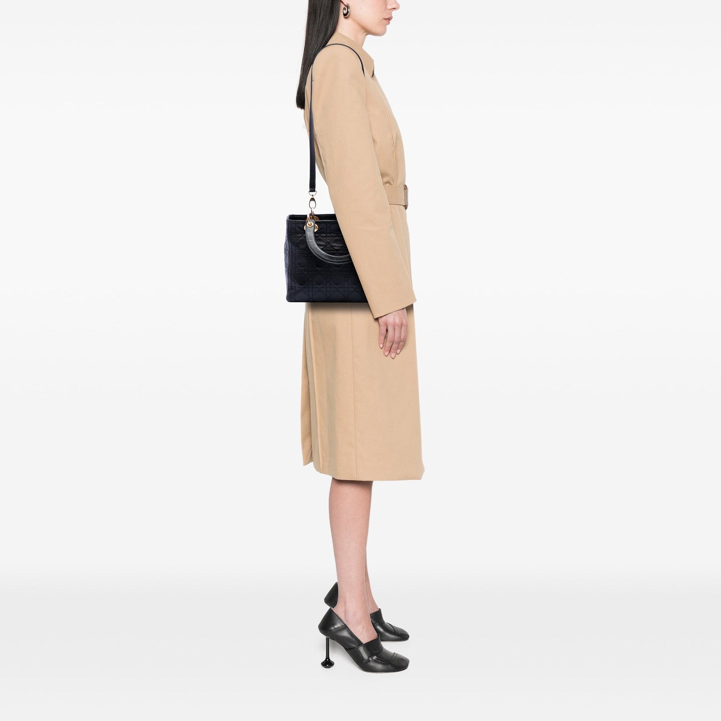 Dior Medium Lambskin Cannage Lady Dior