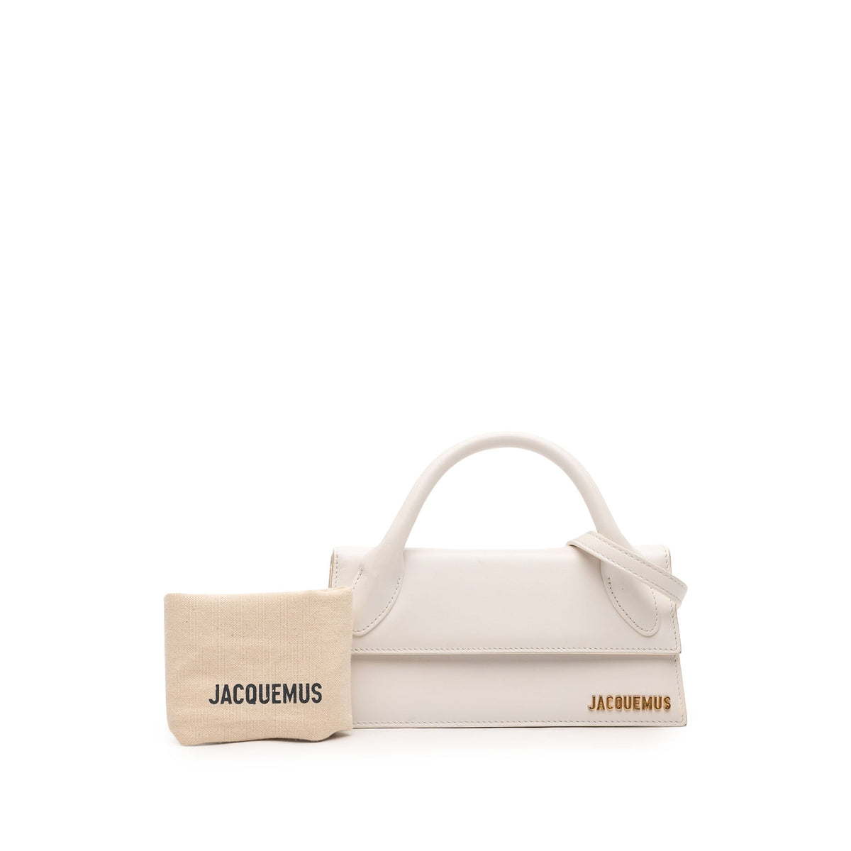 Jacquemus Smooth Calfskin Le Chiquito Long — White