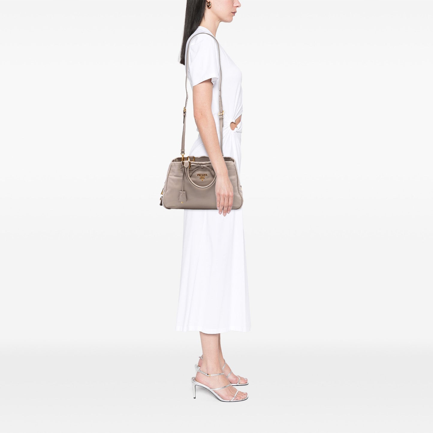 Prada Vitello Bow Satchel