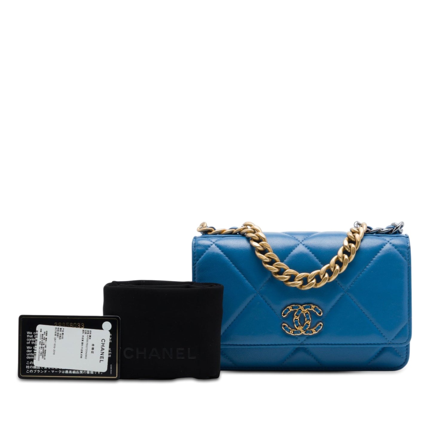 Chanel Quilted Lambskin 19 Wallet On Chain