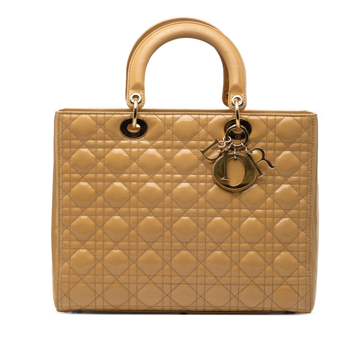 Dior Large Patent Cannage Lady Dior
