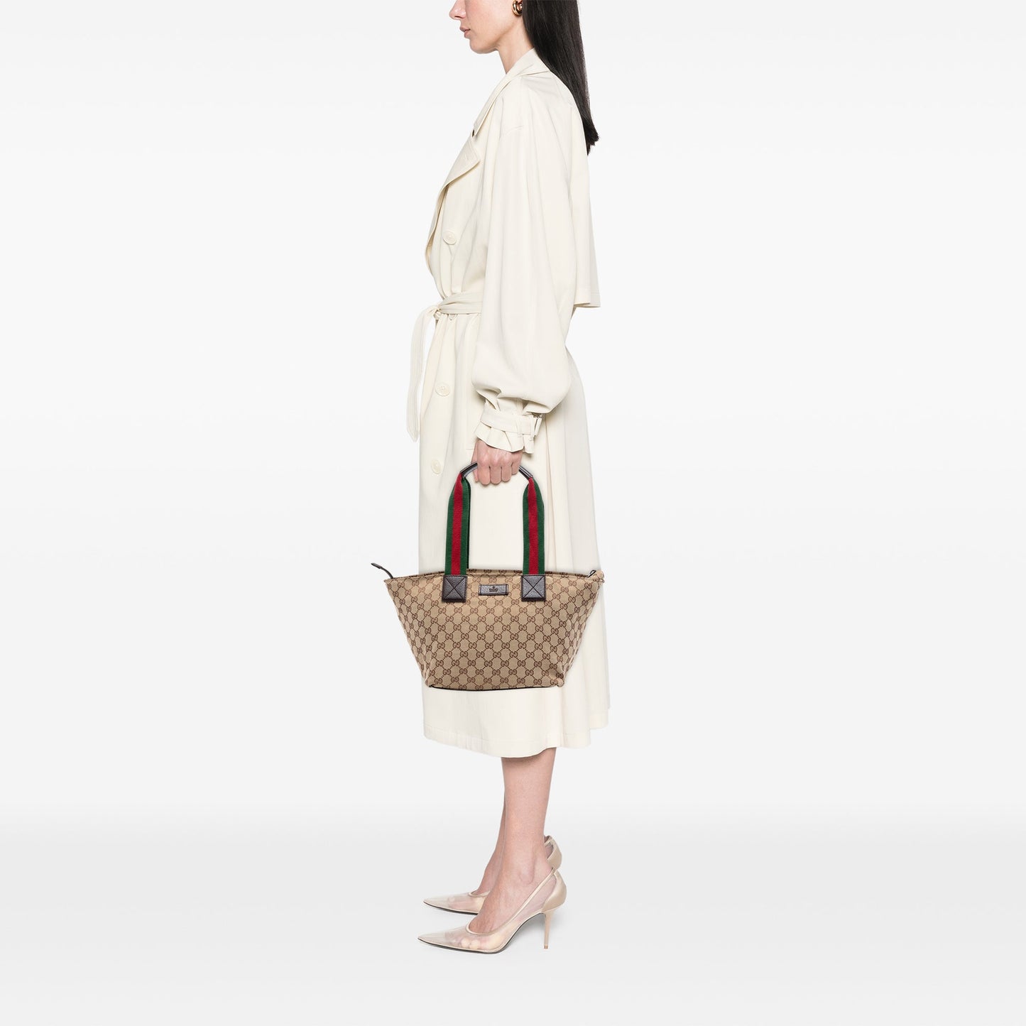 Gucci GG Canvas Web Tote