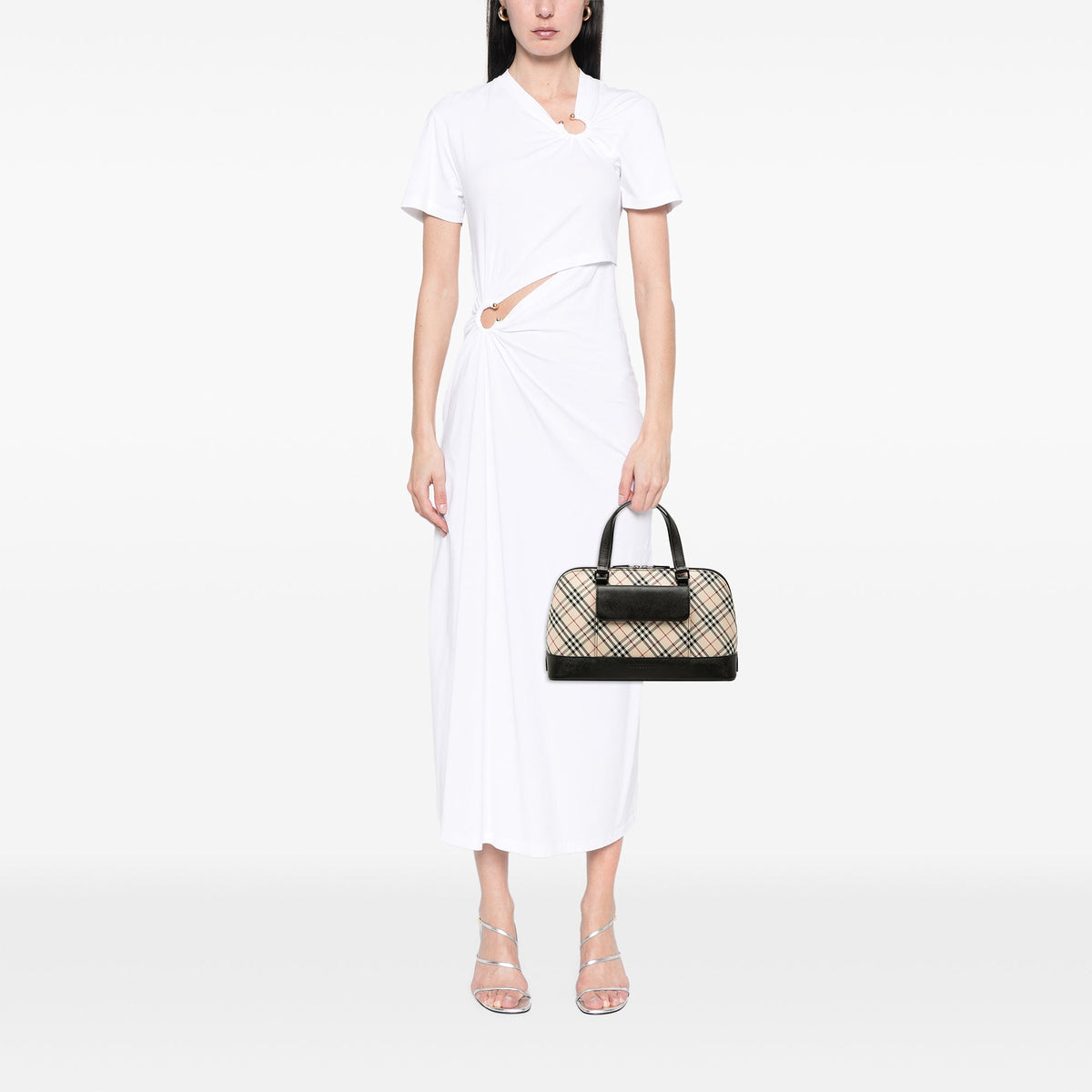 Burberry Nova Check Canvas Handbag