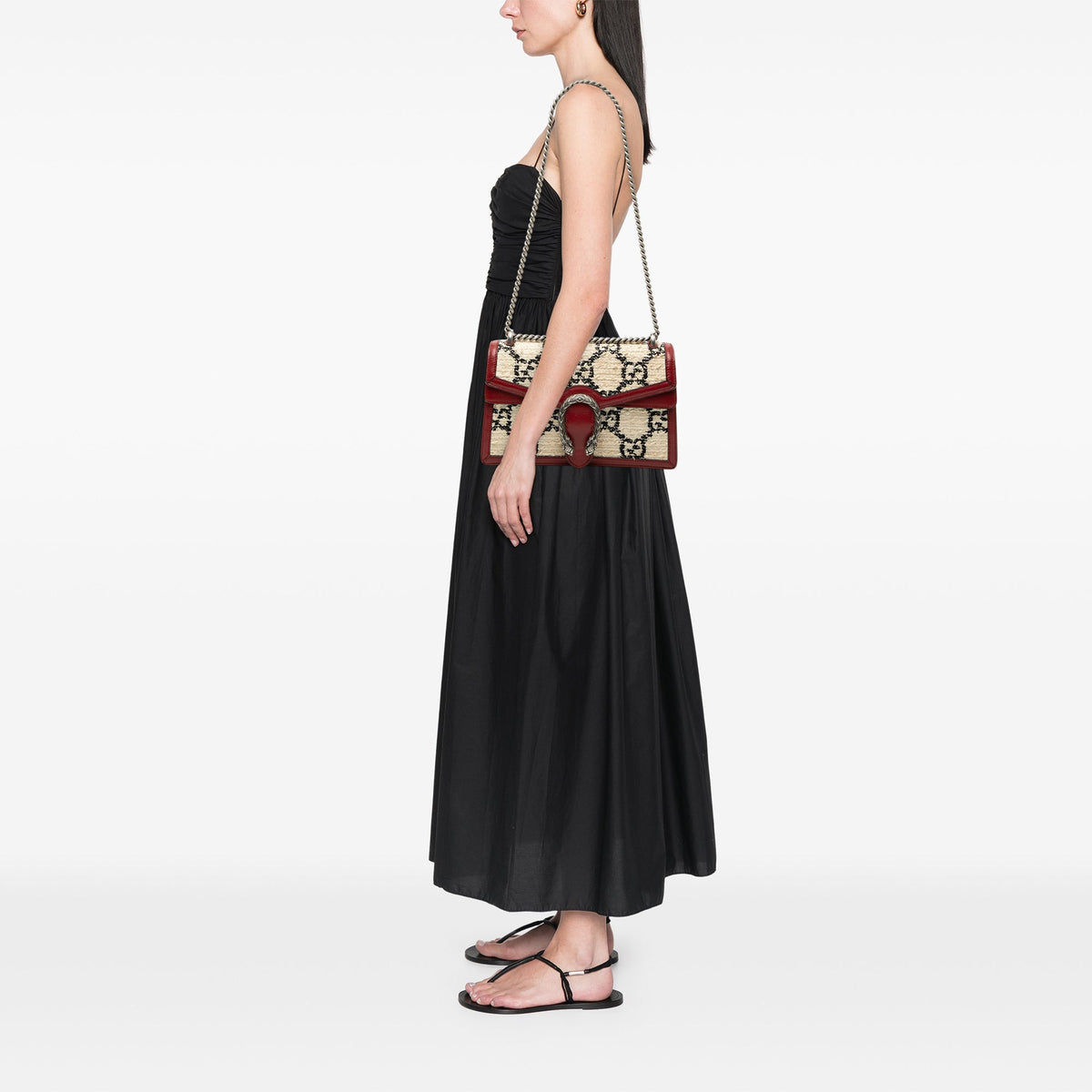 Gucci Medium GG Tweed Dionysus Shoulder Bag