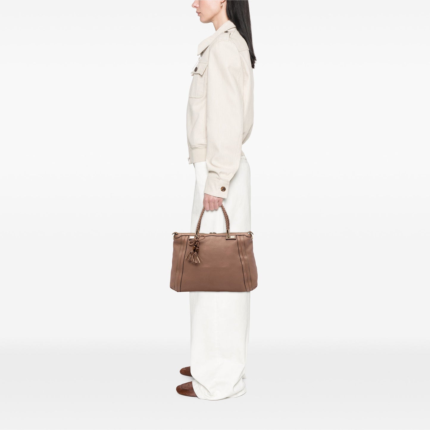 Gucci Calfskin Bella Convertible Tote