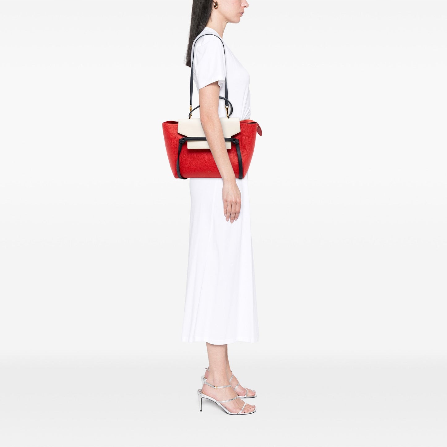 Celine Mini Tricolor Grained Calfskin Belt Bag