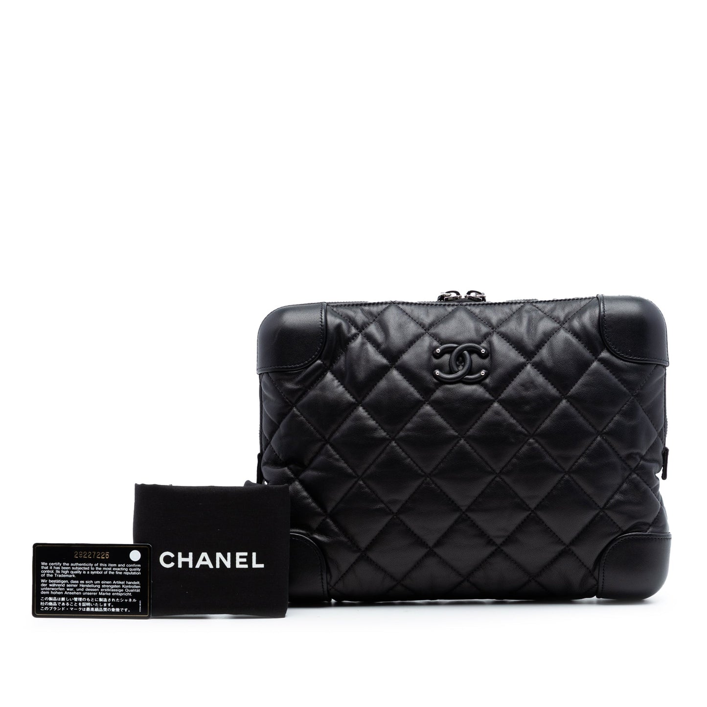 Chanel CC Quilted Lambskin Classic Trunk Case