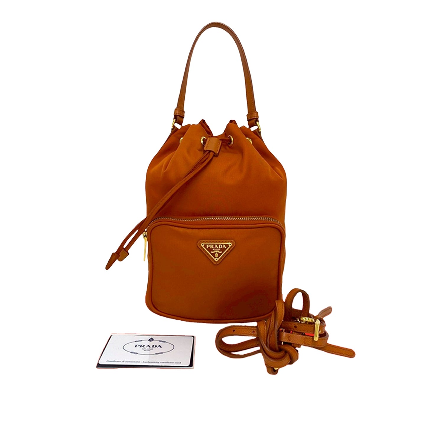 Prada Tessuto Drawstring Bucket Bag