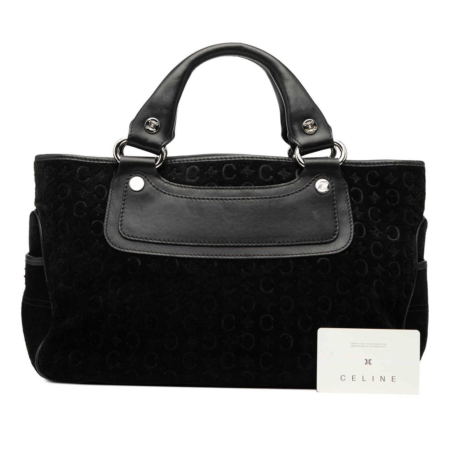 Celine C Macadam Suede Boogie Handbag