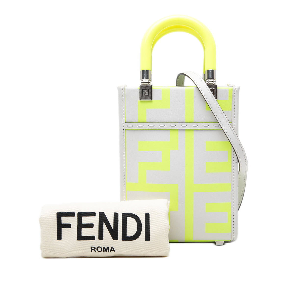 Fendi Marc Jacobs Mini Leather Sunshine Shopper Tote