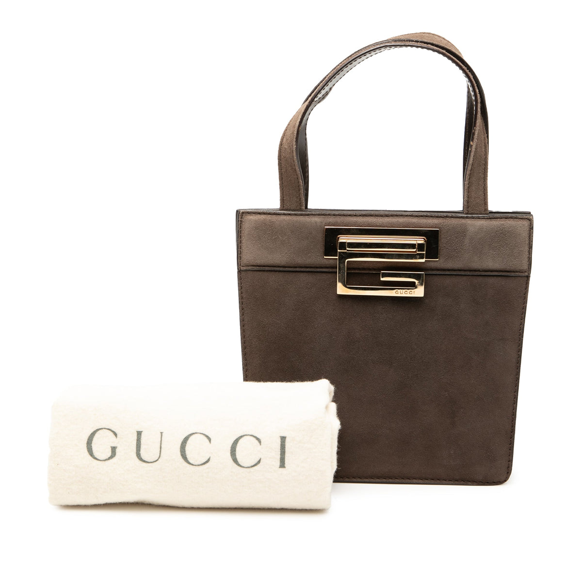 Gucci Suede Square G Handbag