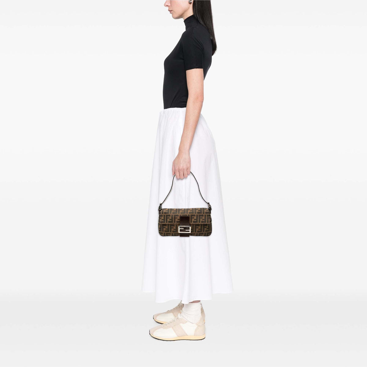 Fendi Zucca Canvas Baguette