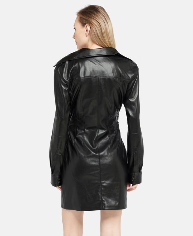 Nanushka Leather-look dress