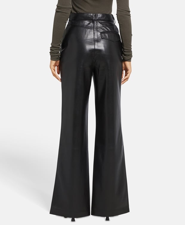 Nanushka Leather-look trousers