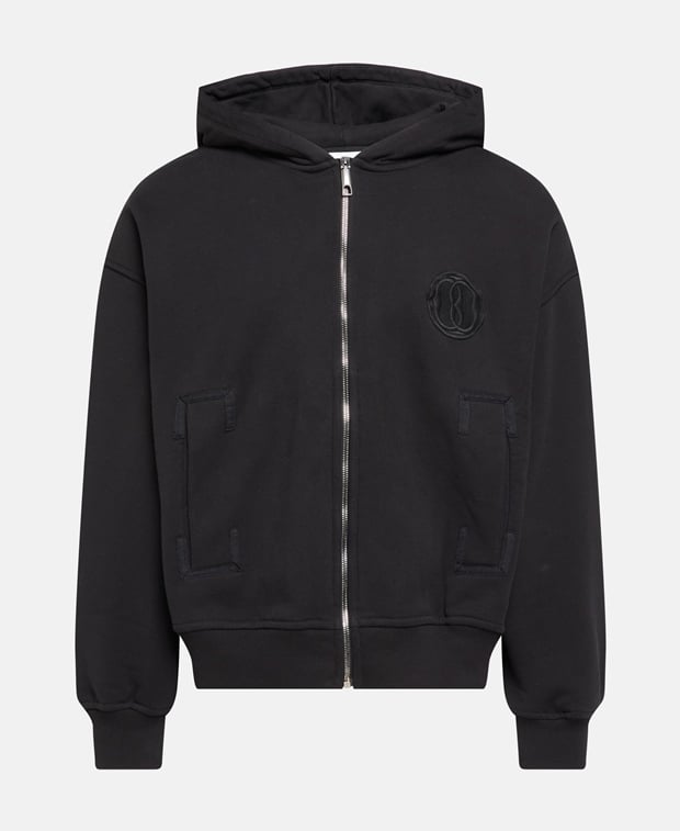 hooded sweat jacket