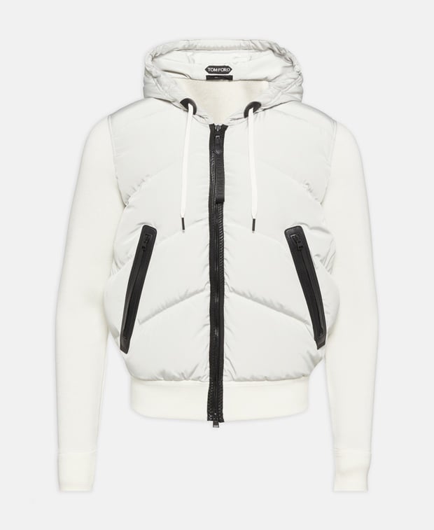 Hybrid down jacket