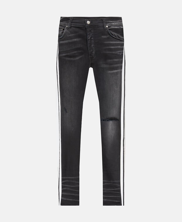 FLOCKED TRACK JEAN Slim fit jeans