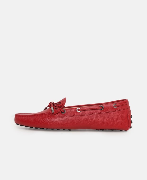 Tod's Heaven Moccasins Dark Red