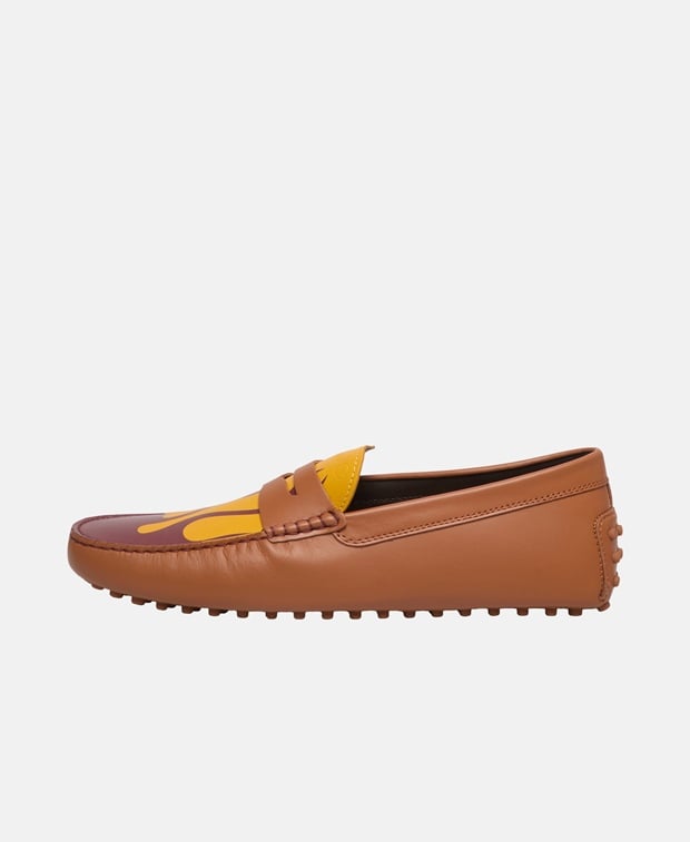 Tod's MOCASSINO FLAME NUOVO GOMMINO 64C Moccasins Cognac