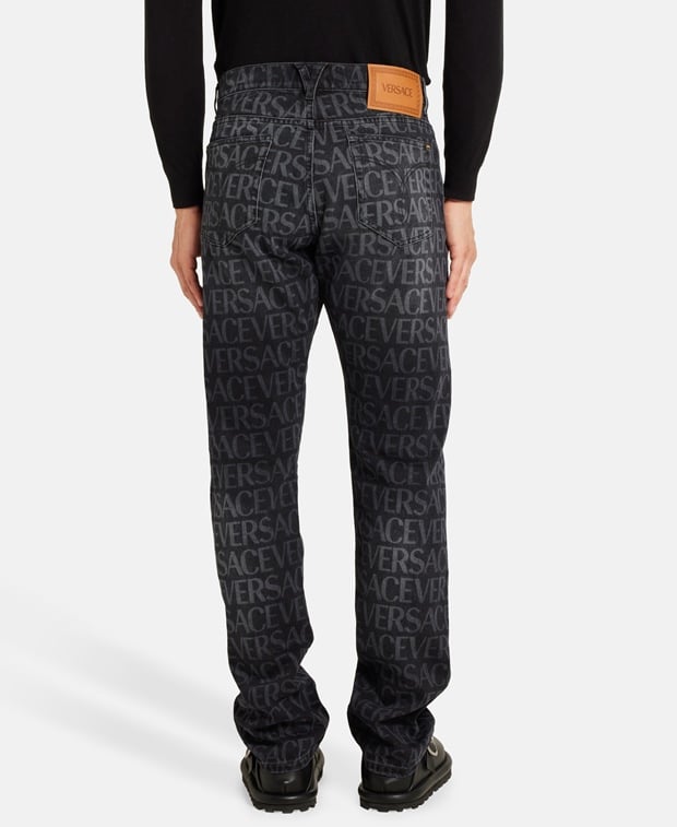 Versace Mitchel Fit Straight leg jeans Black