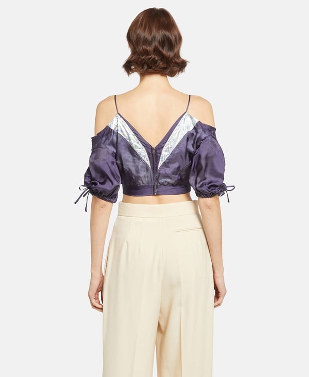 Isabel Marant Crop top Midnight Blue