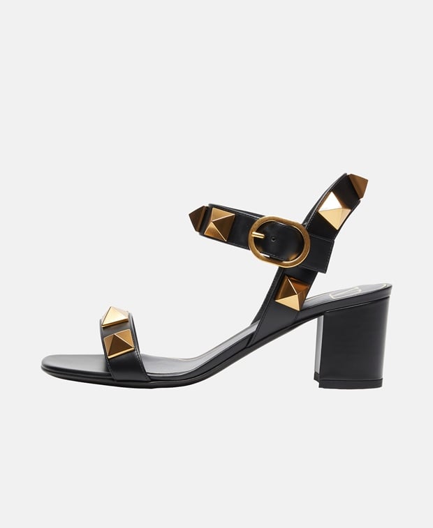 Valentino Garavani Roman Stud Ankle strap sandals Black