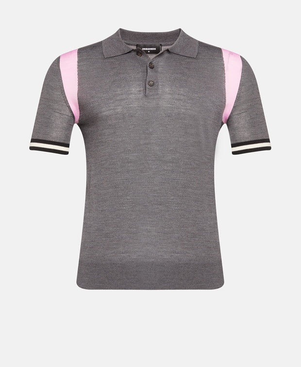 Knitted polo shirt