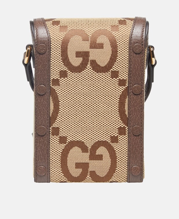 Gucci Horsebit 1955 vertical Mobile phone case Beige