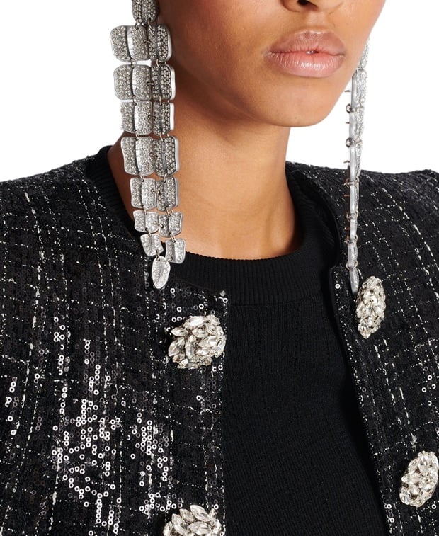 Balmain Earrings CN1XK273MBSS0AE