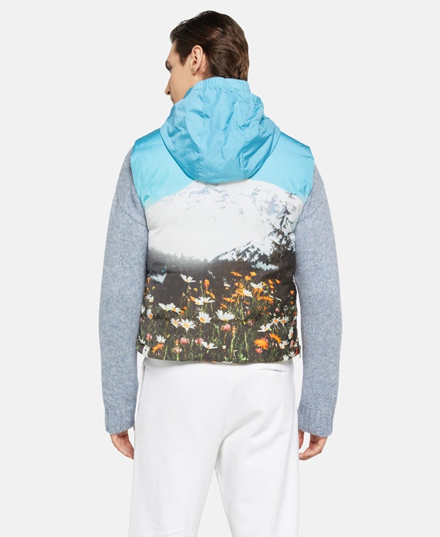 Jil Sander Down gilet Azure Blue