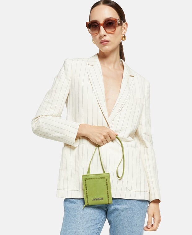 Jacquemus Leather wallet Lime