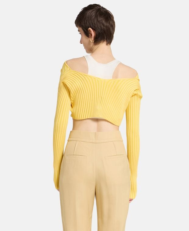 Jacquemus Cardigan Light Yellow