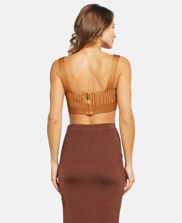 Hervé Léger Paris Knitted top Terracotta