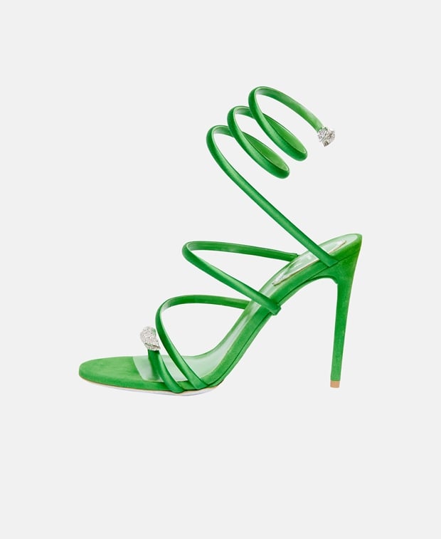 Rene Caovilla Cleo Ankle strap sandals Green