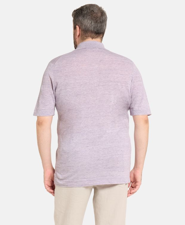 Brunello Cucinelli Linen-blend knitted polo shirt