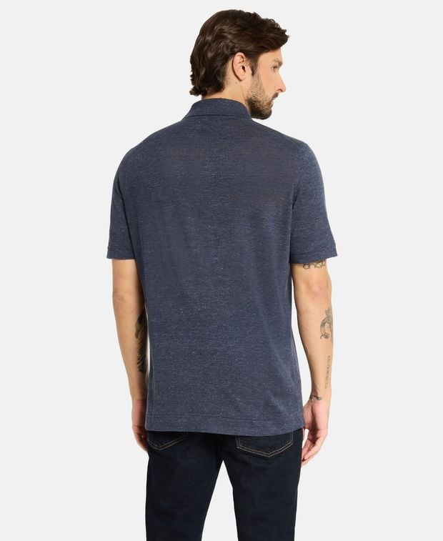 Brunello Cucinelli Linen-blend knitted polo shirt