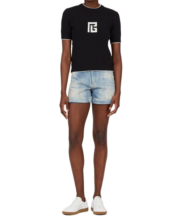 Balmain Knitted top Black