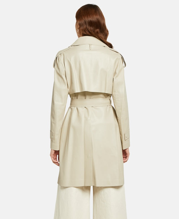 Mackage Leather trench coat MEDORA