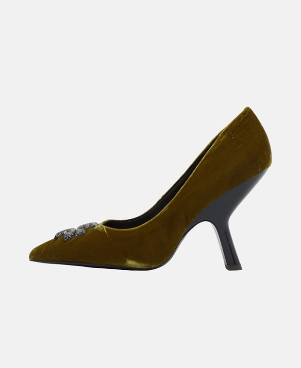 Tory Burch Eleanor Pave Pumps Moss