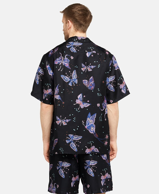 Valentino Garavani Short sleeve silk shirt Blue