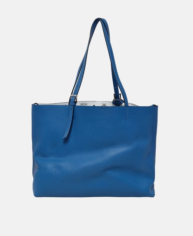 MCM Leather shopper Blue