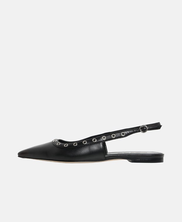 Aeyde Tizia Slingback ballerina Black