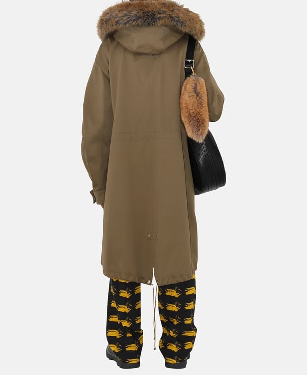 Burberry Parka with fur trim Dun
