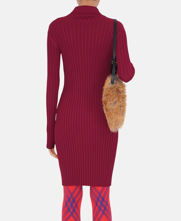 Burberry Knitted dress Bordeaux