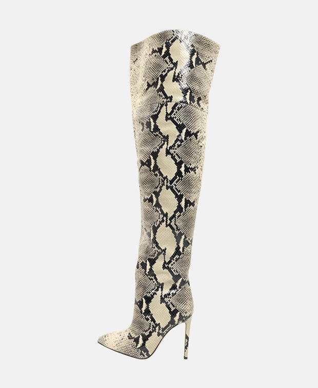 Paris Texas Over-the-knee boots Ecru