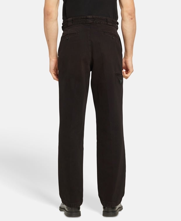 Prada Over dyed Relaxed Fit Jeans Black