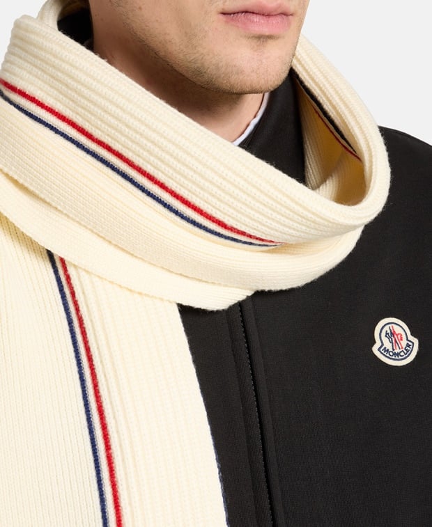Moncler Wool scarf White